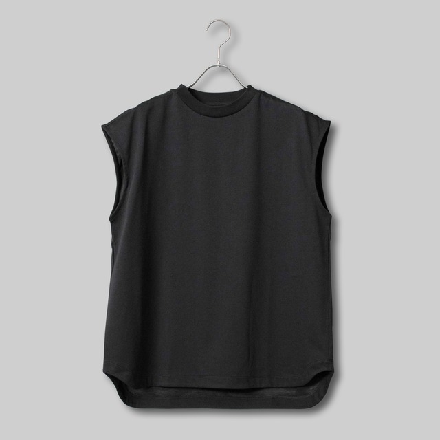 ブリージー ノースリーブドレスシャツ レディース / Breezy Sleeveless Dress Shirt for Woman #BLACK