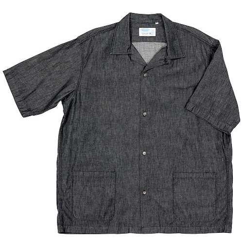 WORKERS(ワーカーズ)～Open Collar Shirt, 6 oz Black Denim～