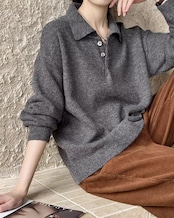 Polo collar Sweater T20203