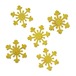 雪の結晶 メタルパーツ L ５ｍｍ×５ｍｍ ゴールド 20p mp10050