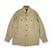 DAKS ダックス ミリタリー風 長袖シャツ /ベージュ系 メンズ