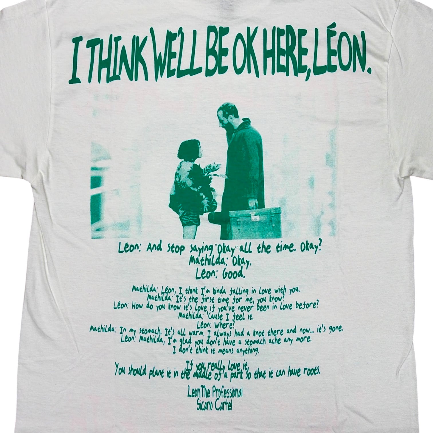 シカリオカルテル】SICARIOCARTEL MATILDA BUILD S/S TEE WHITE×GREEN