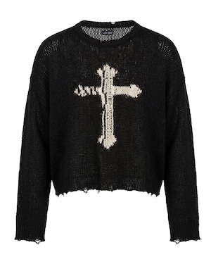 LAST NEST / cross see-through knit