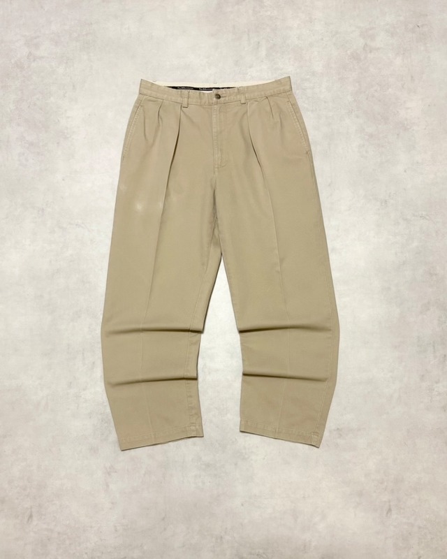 【VINTAGE】1990’s “Polo by Ralph Lauren” POLO CHINO 2 Tuck Pants W31.5 L30