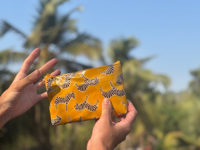 Goa Zebra Print Pouch
