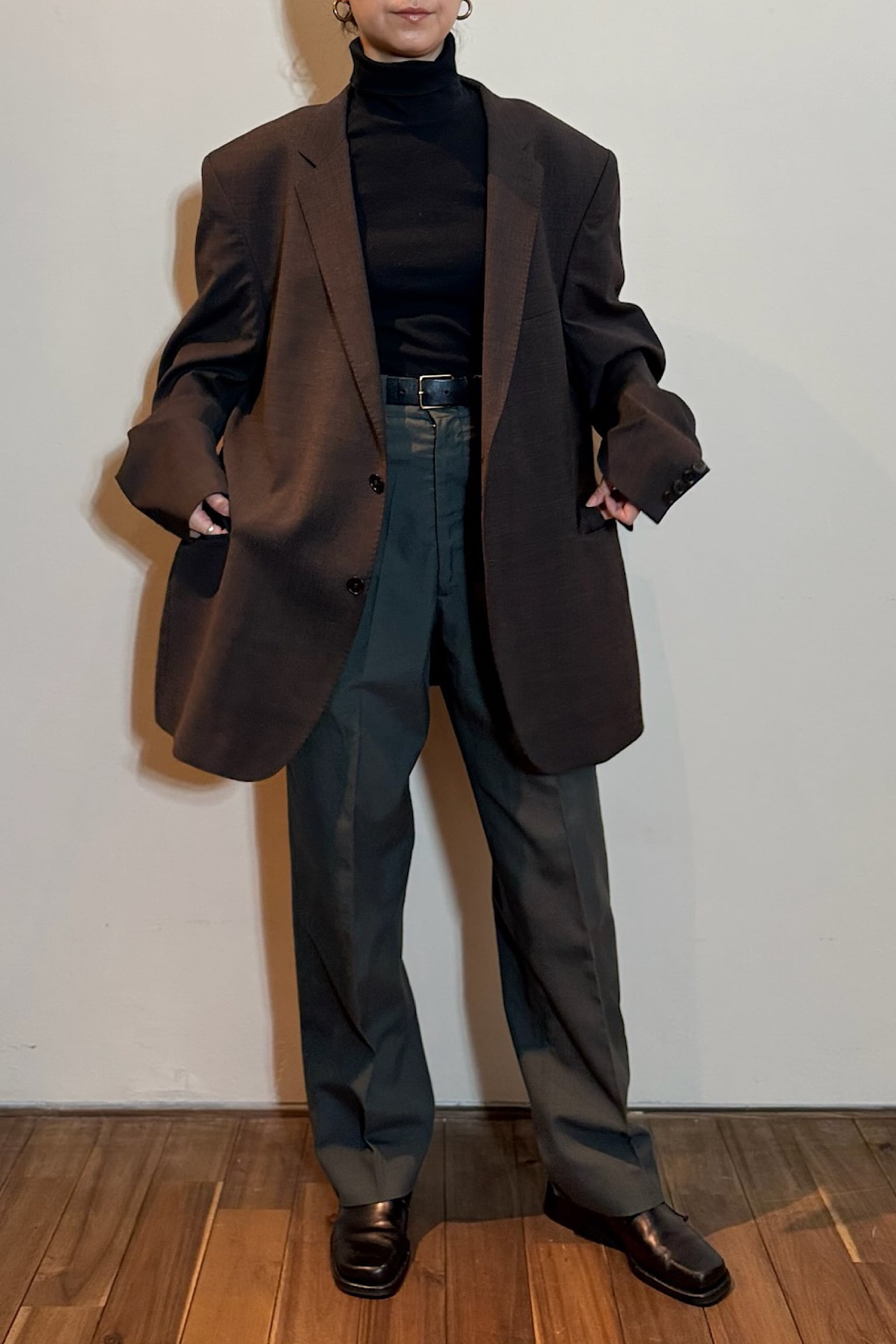 Carlo Goggioni モカウールジャケット