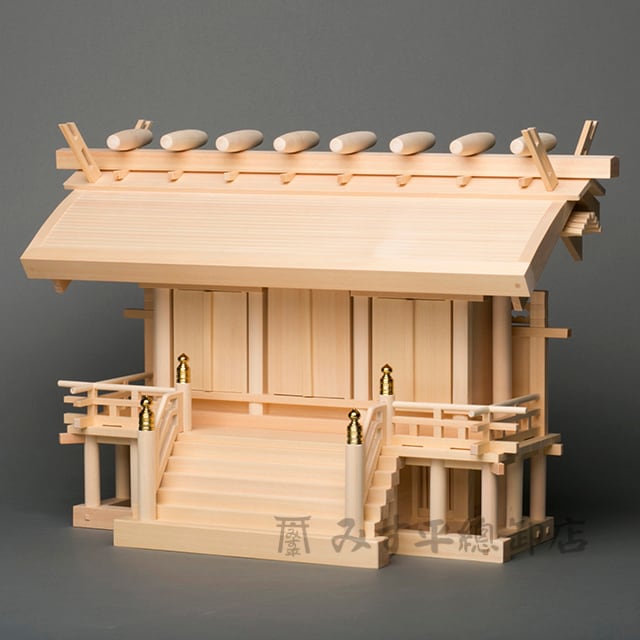 横通三社宮 丸屋根束立 2尺