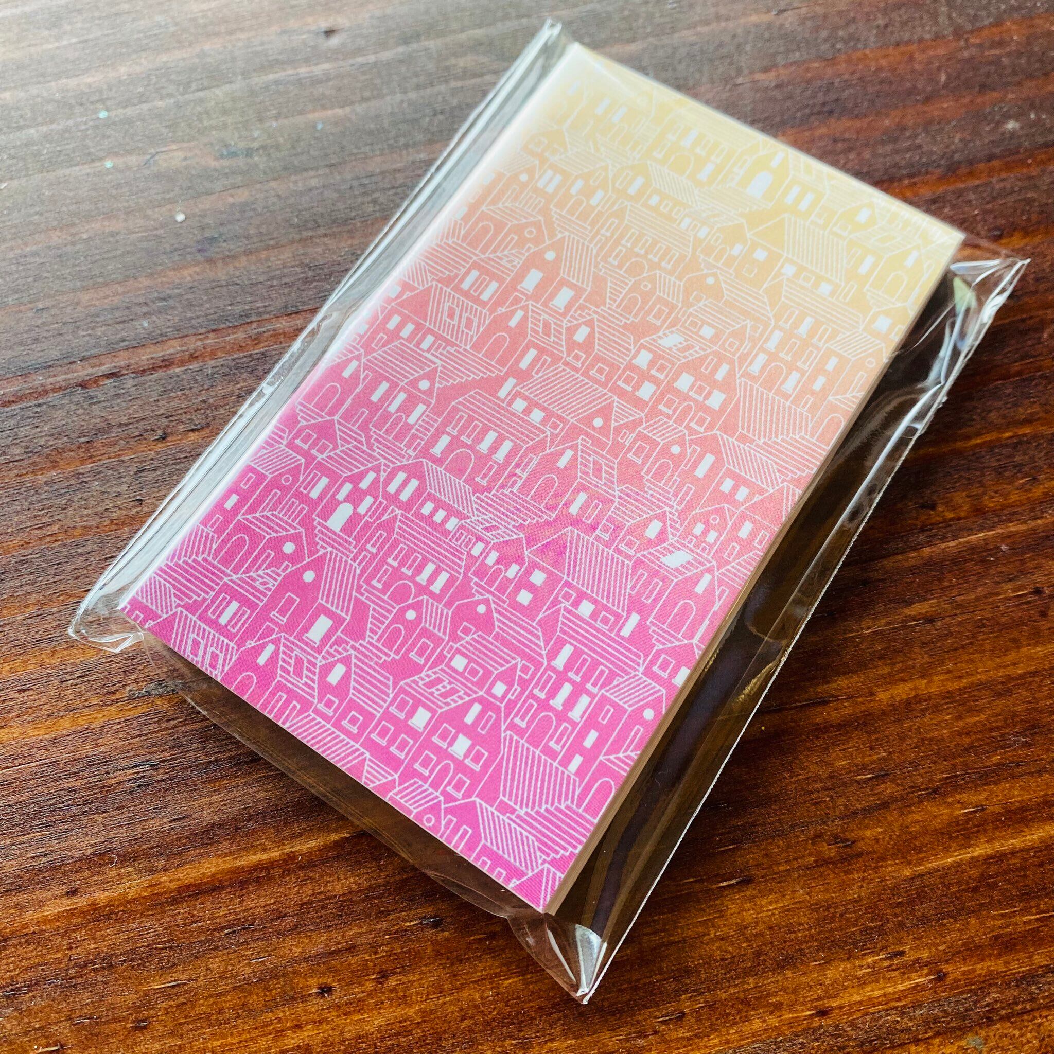 ぬり絵じゃないぬりたくり絵インクカード（家編） | ノウト通販係