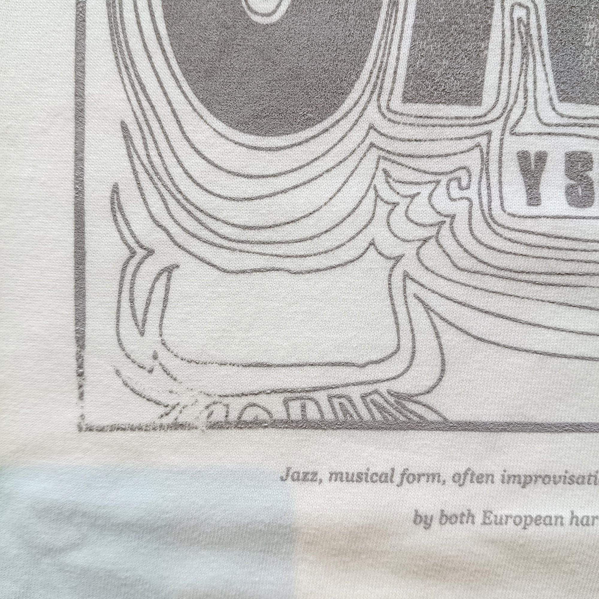 残りわずか〉J.S. Vintage JAZZ Tシャツ（ヴィンテージ・ホワイト