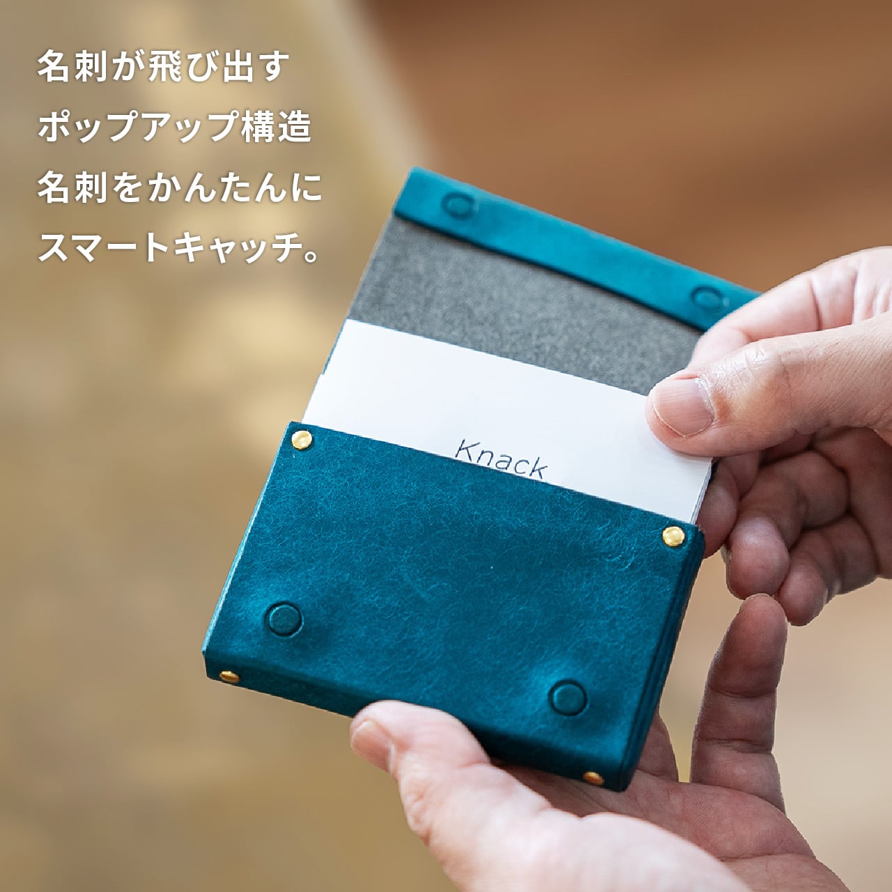 栃木レザー ショートトラッカーウォレット スタッズ財布 6色展開 日本