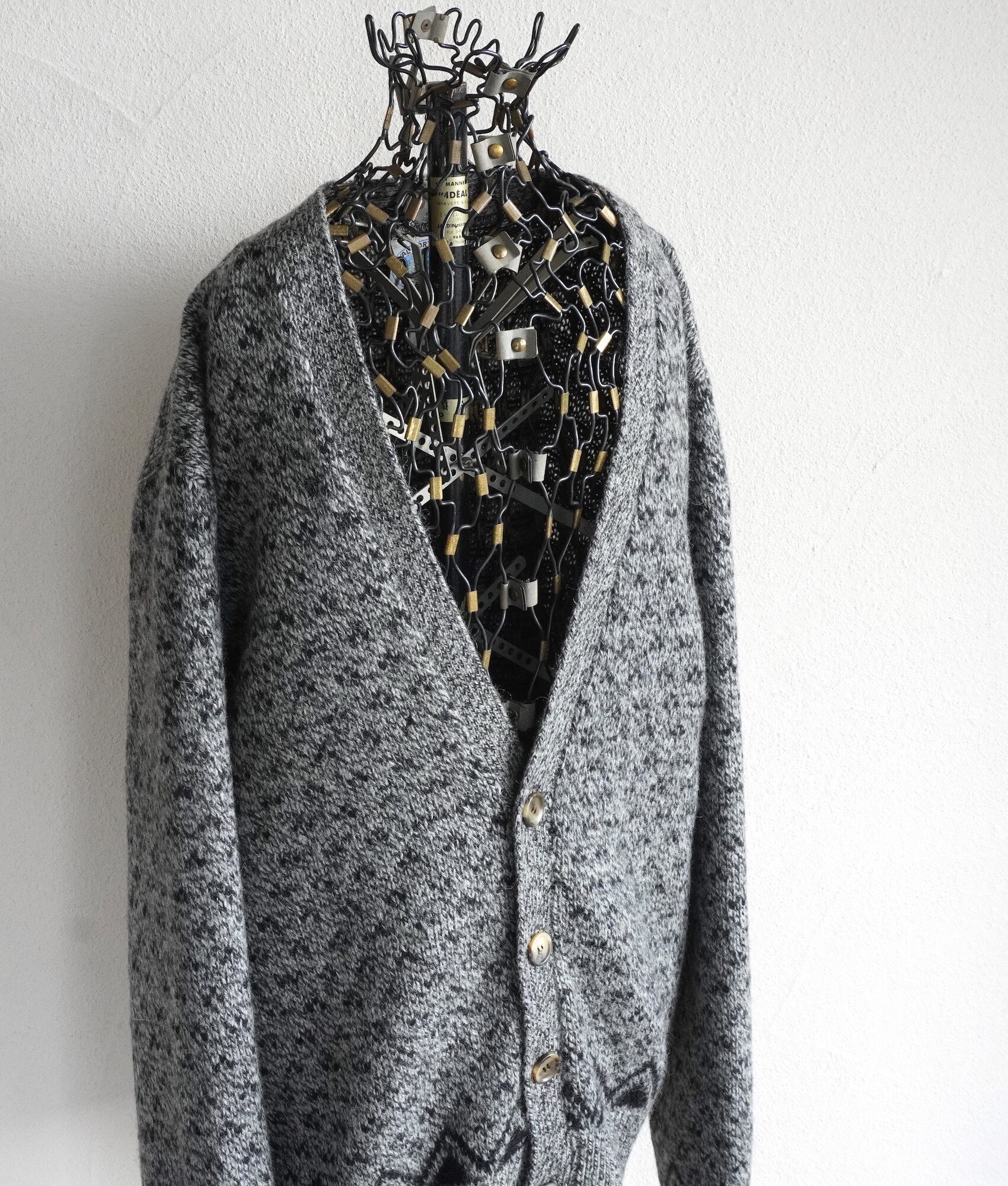 1980's USA製 [L.L.Bean] インディゴ染め 100%コットン ケーブルニット