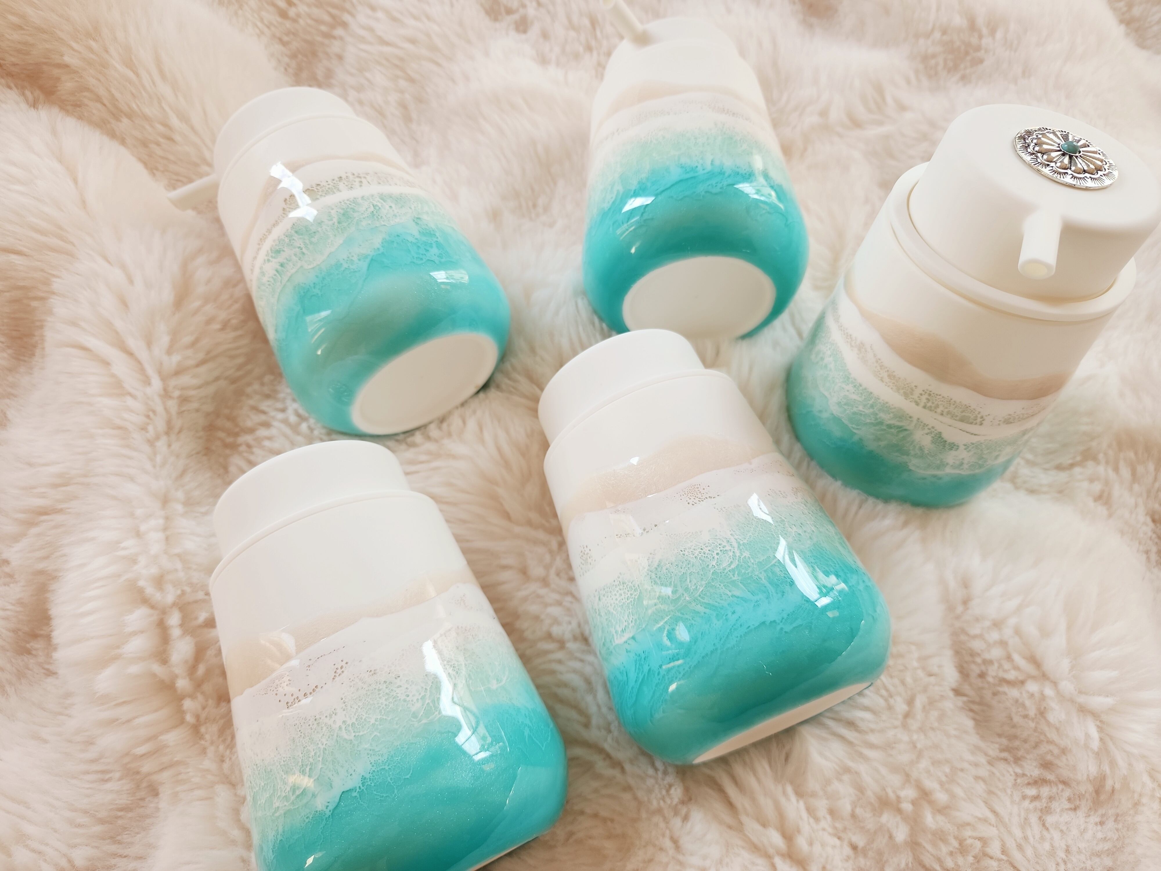 465.オーシャンレジンアート ソープディスペンサー泡タイプ