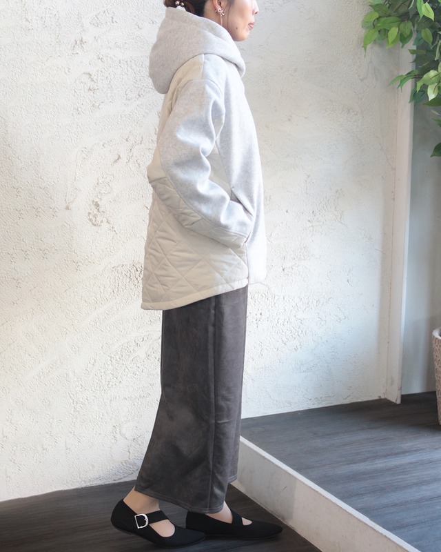 【BouJeloud】ストレッチスエードタイトスカート　(251115)