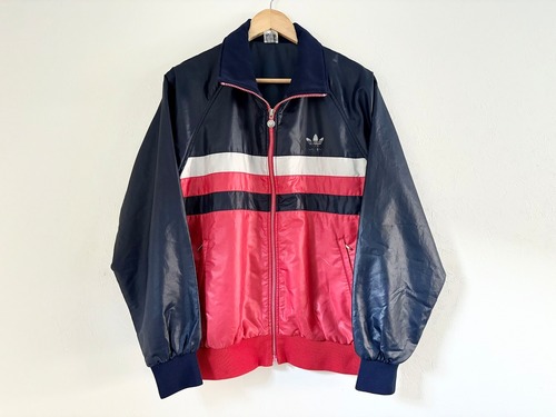 70～80s adidas full-zip nylon & polyester jacket BRD/W.GERMANY