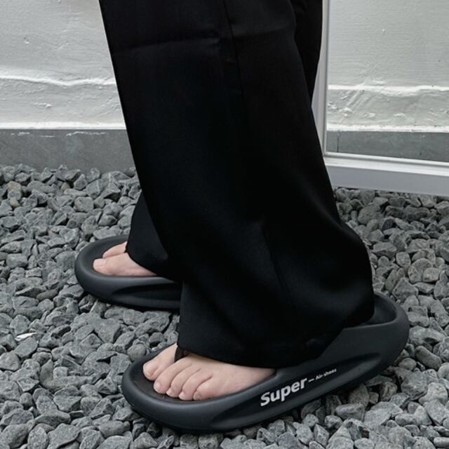 【予約販売】サンダル メンズ ビーサン ビーチサンダル スリッパ ブラック カジュアル スポーティー ビーチサンダル 靴 お洒落 ストリート 韓国 25cm/25.5cm/26cm/26.5cm/27cm/27.5cm