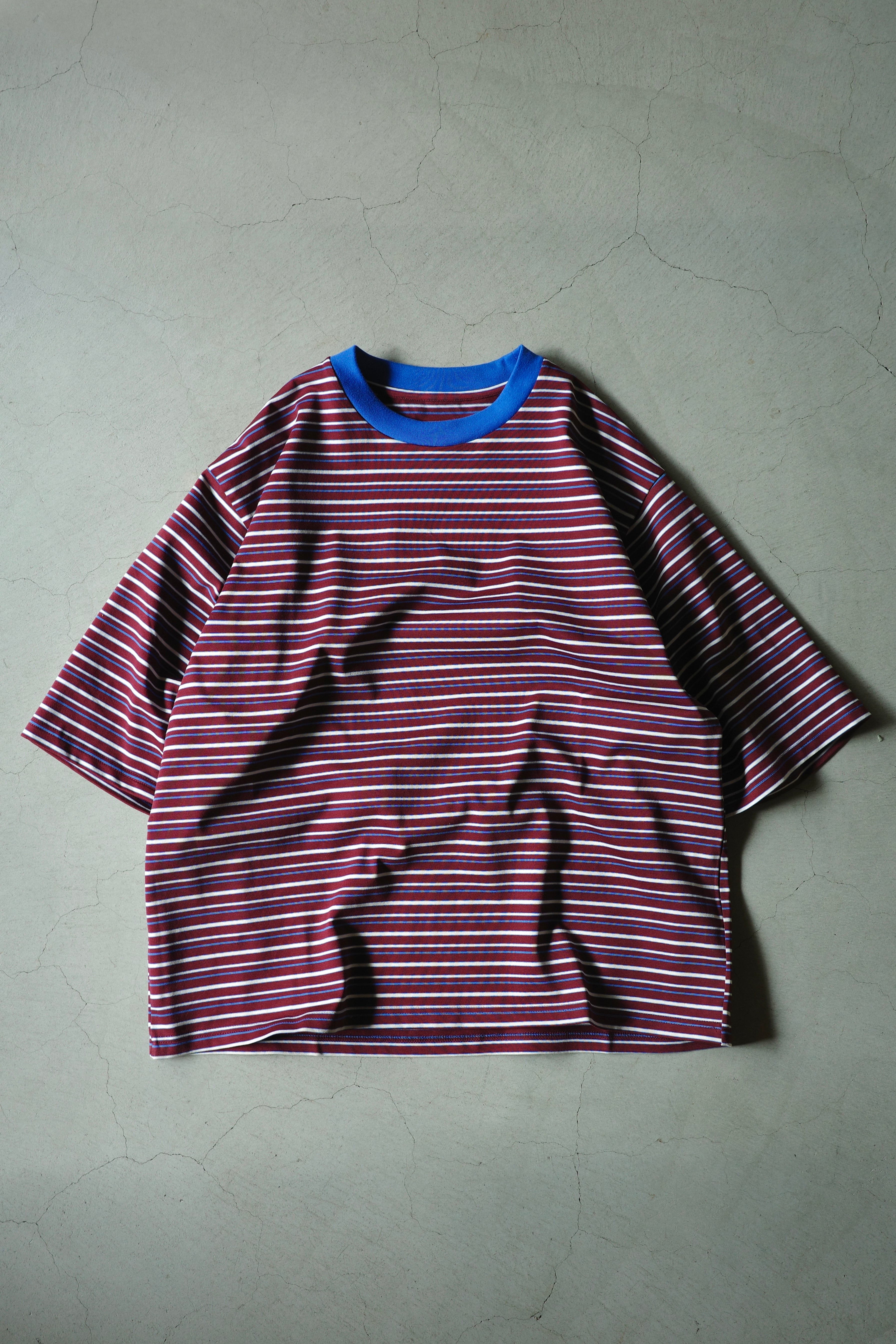 RL【MULTI STRIPE TEE -WINE-】
