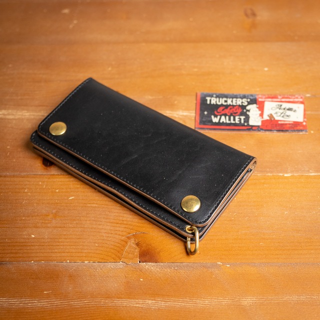 【Additive and Line】Tracker Wallet TW-006 Maryam Horse Butt 2層1層 トラッカーウォレット ロング 馬革 茶芯黒 ⑬