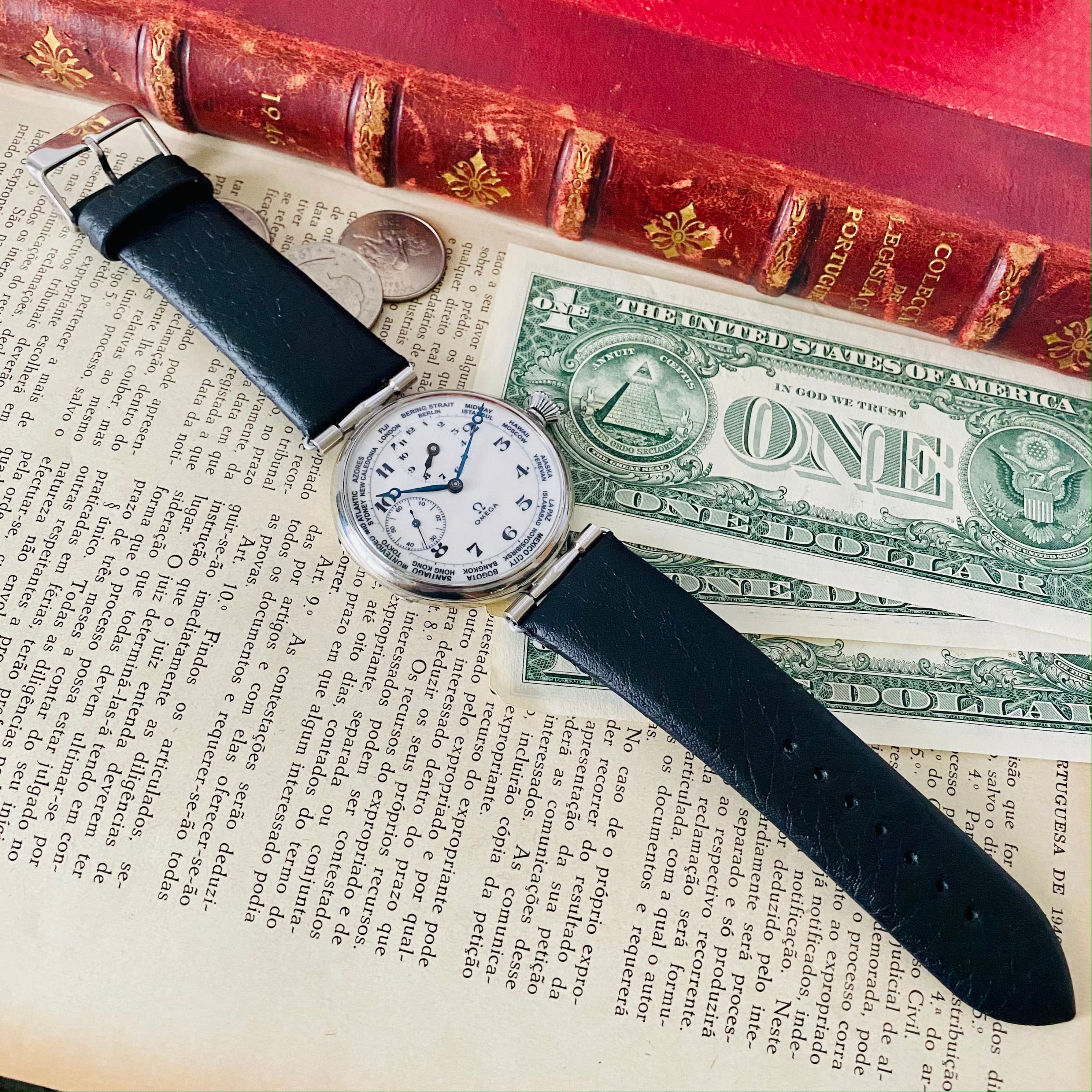 ☆オメガ☆ Omega ワールドタイム 15石 手巻き 腕時計