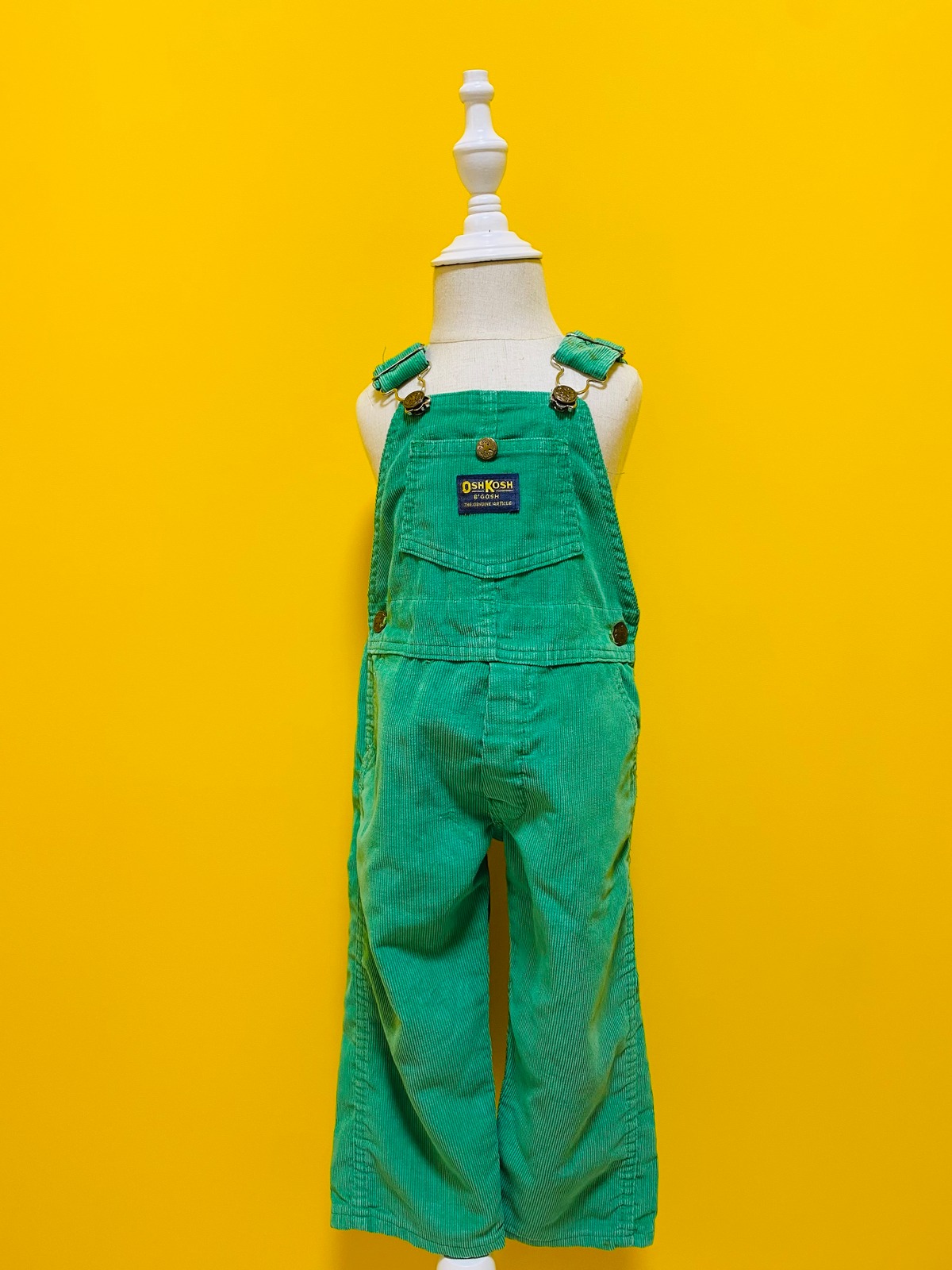Size 100】 70s オシュコシュ コーデュロイ オーバーオール グリーン 