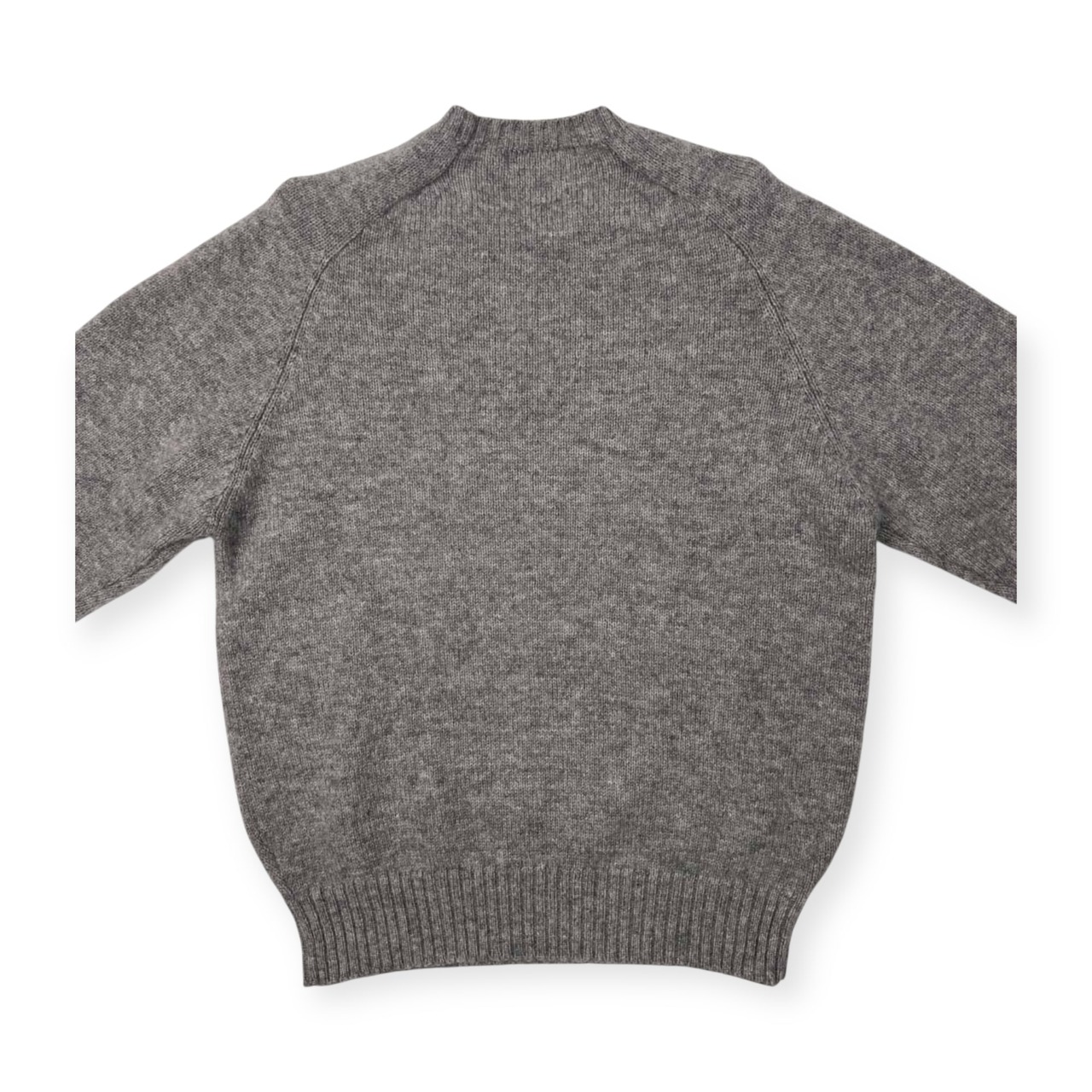 90s Polo Ralph Lauren ラルフローレン ワンポイント刺繍 ウールニットセーター サイズ M /グレー/ビンテージ