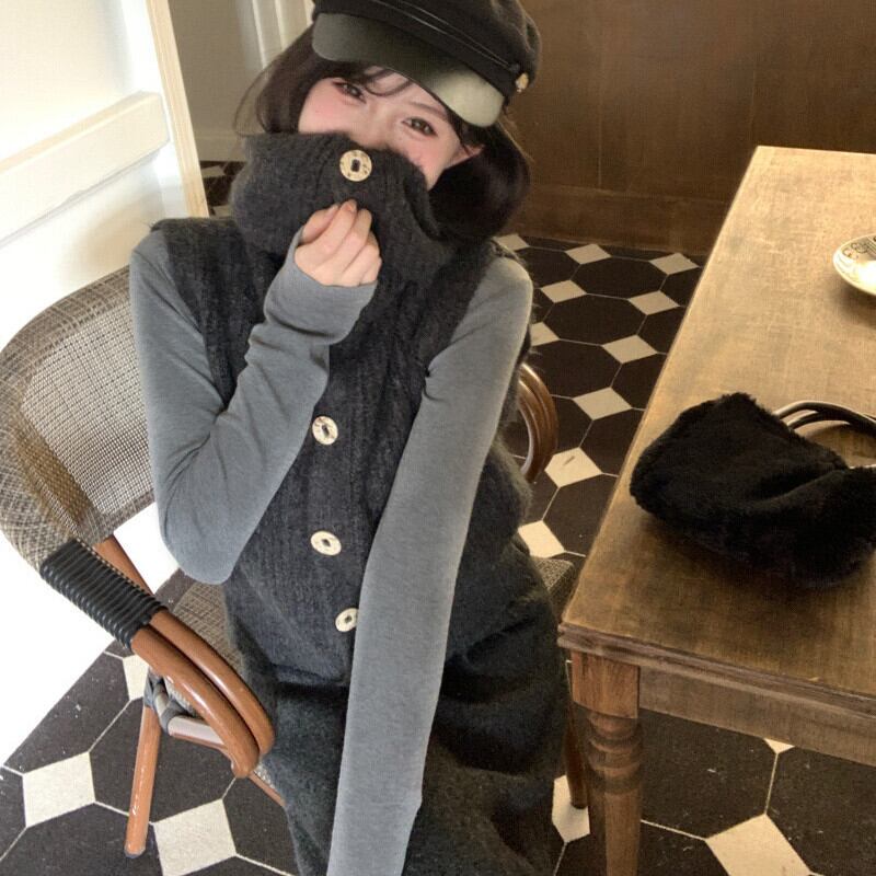 【set】ニットベスト×スカートセット M27743