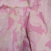 フラダンス 衣装 ワンピース ドレス ピンク系 日本製 ノースリーブ パステルカラー ワントーン デニム生地 かわいい 華やか 鮮やか 明るい ハワイアン アロハ ハワイアンプリント フラ ダンス レッスン 練習 かわいい系