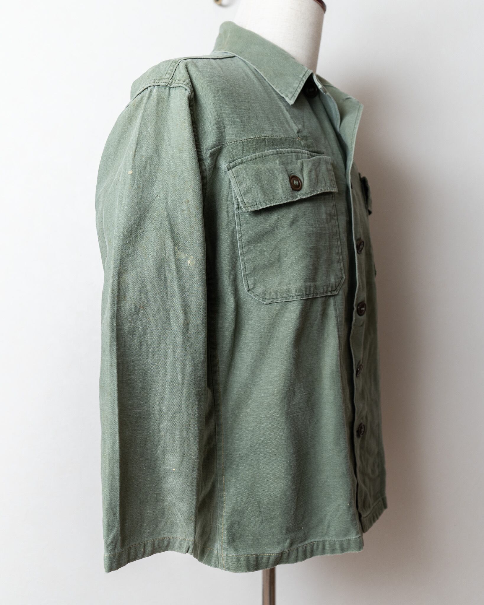 ★50s us military★utility shirt 1st mint