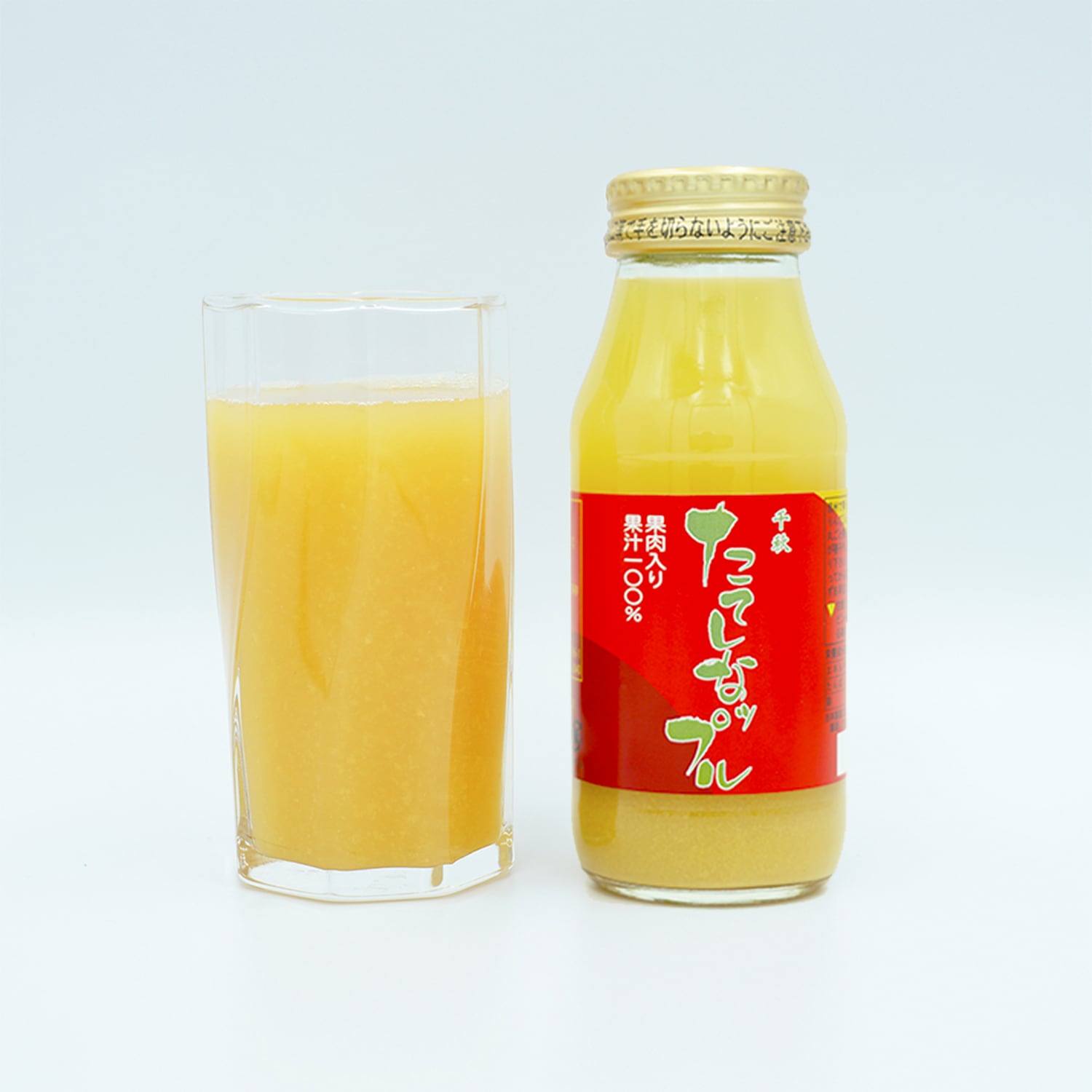 果肉入林檎ジュース （千秋 180ml×20本） | tateshinapple