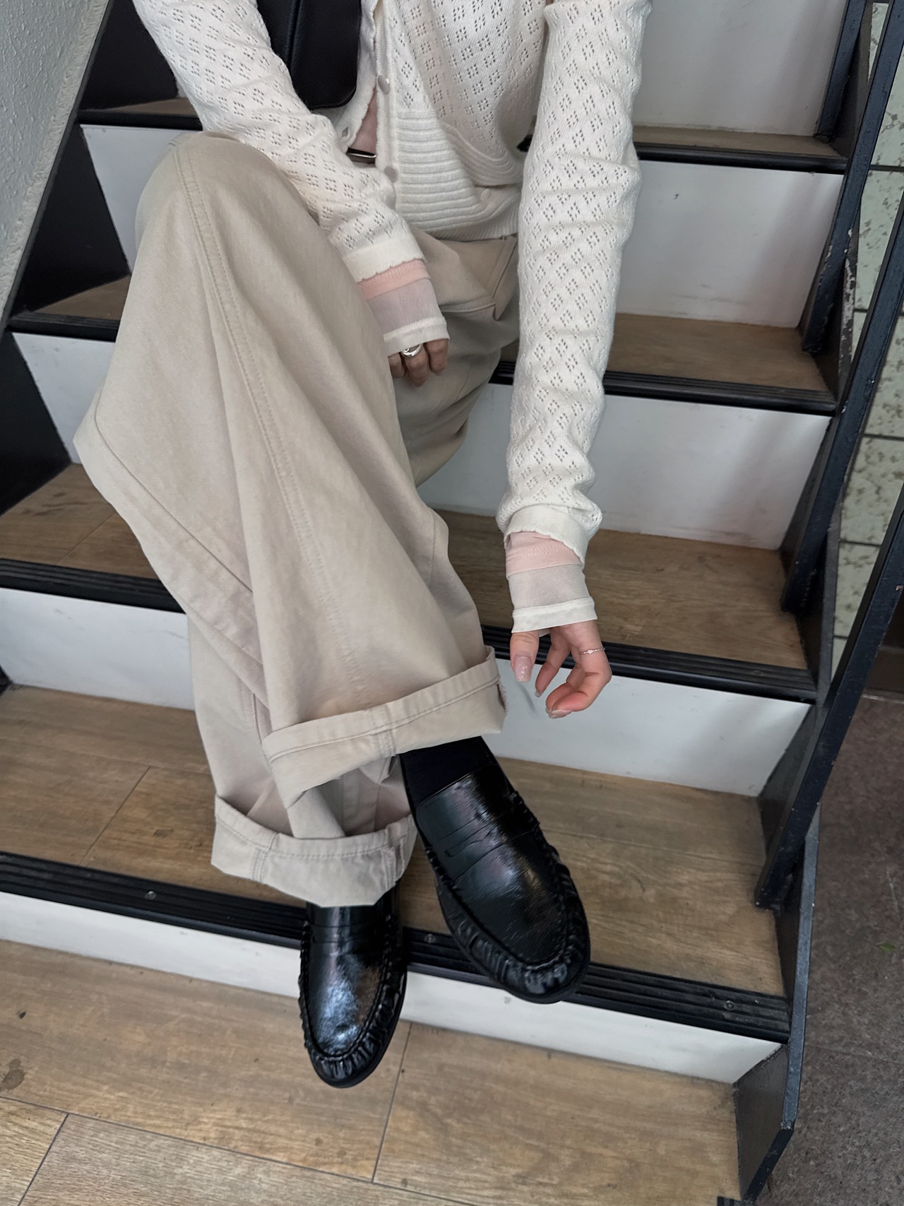 soft fit gather penny loafer