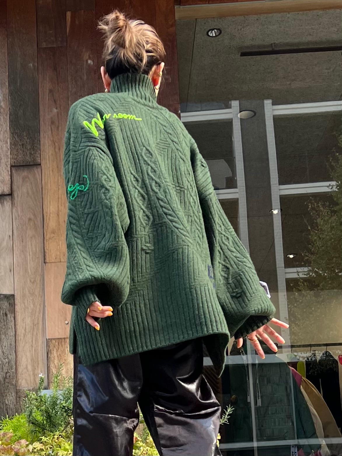 Mame Kurogouchi マメクロゴウチ / Cable Knit Pullover with 