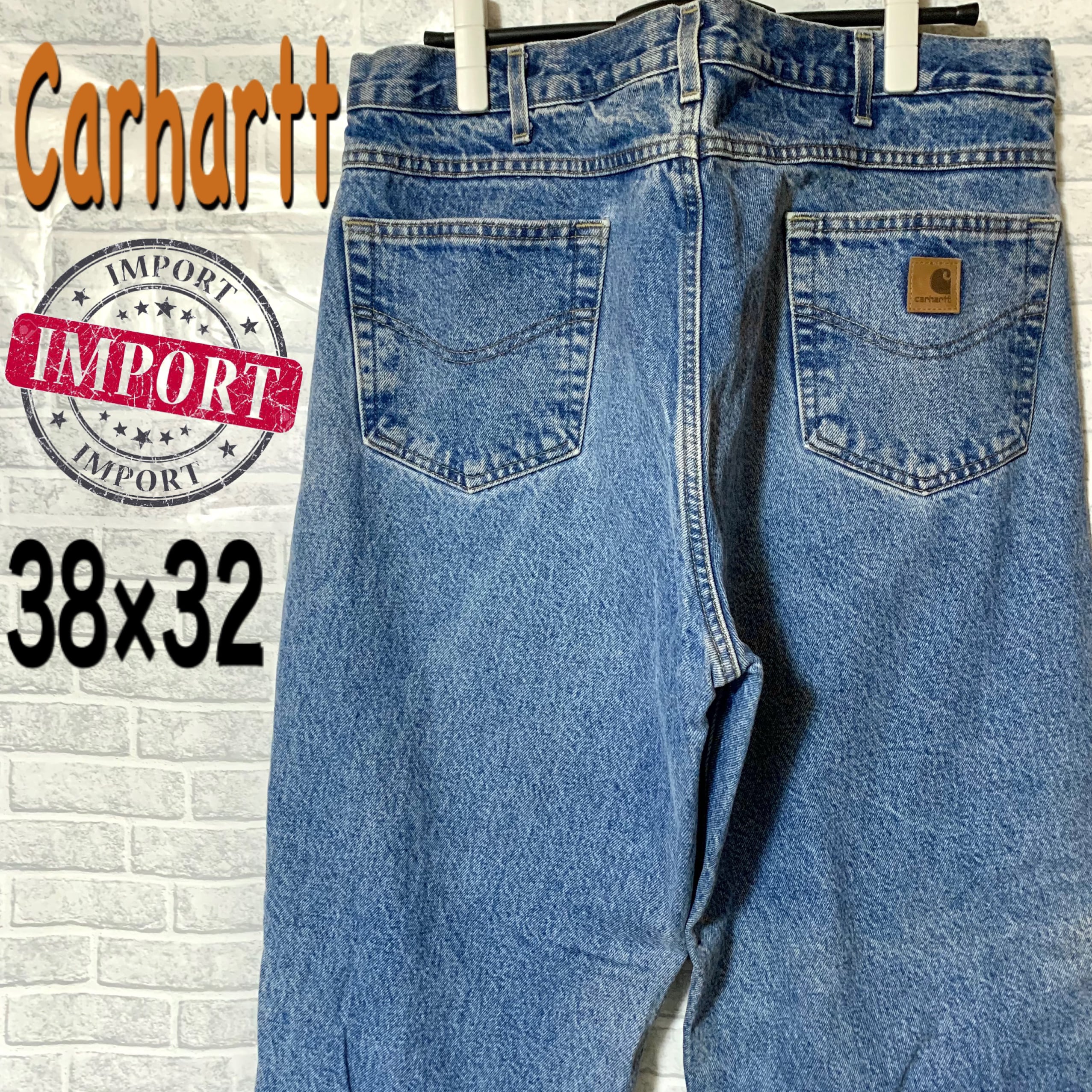 【1252】US 海外規格90s Carhartt デニムパンツ ジーンズ