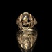 Vintage College Ring [MURCHISON 10kt Gold x Onyx Witch Emblem] [1950s-] Class Ring