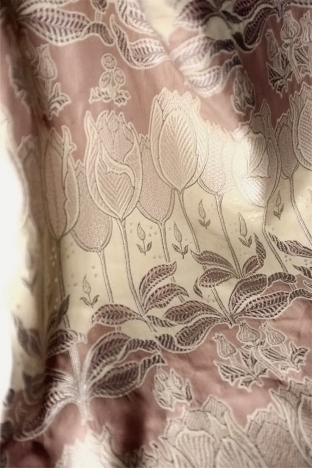 フランス 68x64c 球根たちの秘密の花園 室内装飾用ファブリック ヴィンテージ