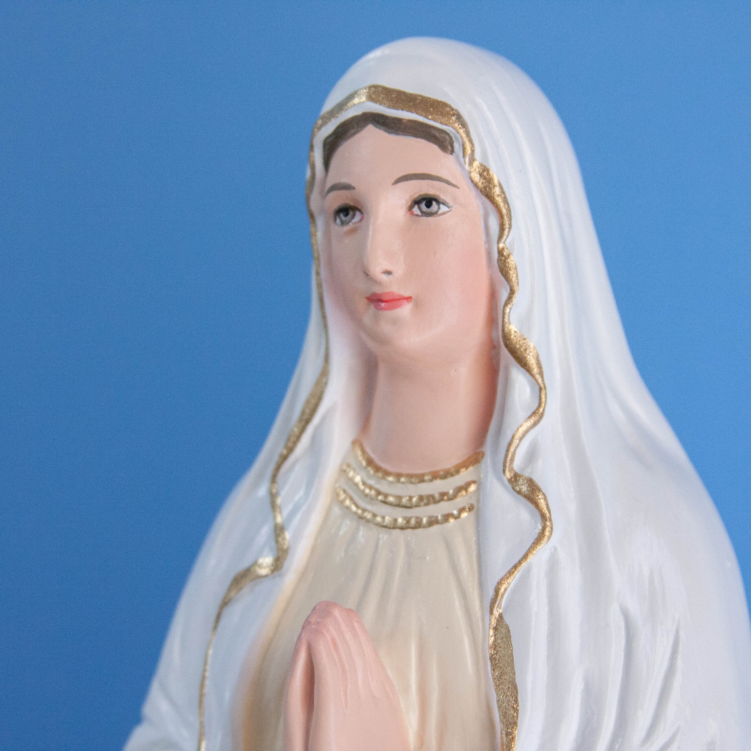 ルルドの聖母像【33cm】室内用カラー仕上げ | 中田ザビエル工房