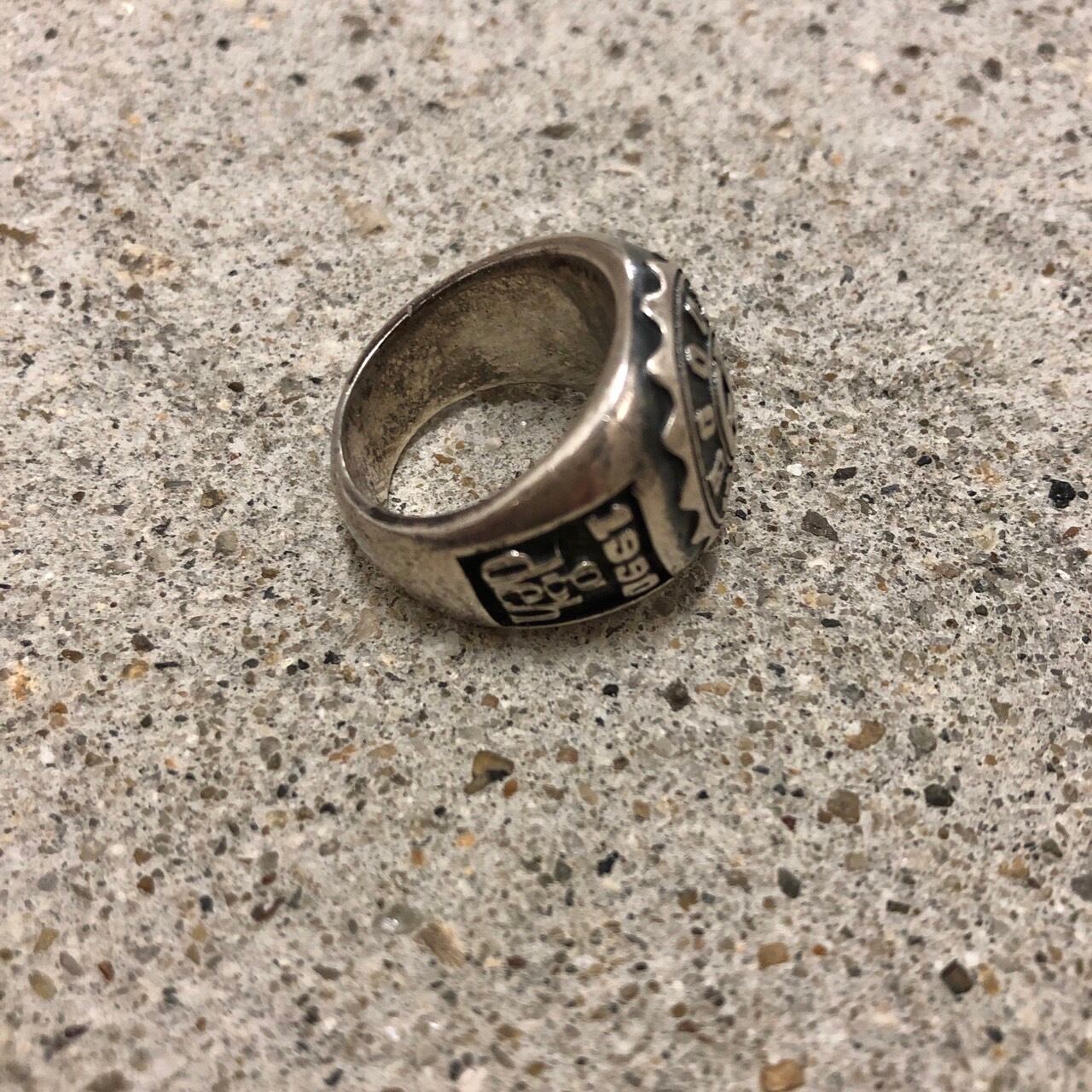 90～00s GOODENOUGH/College ring/16号相当/GE刻印/カレッジリング