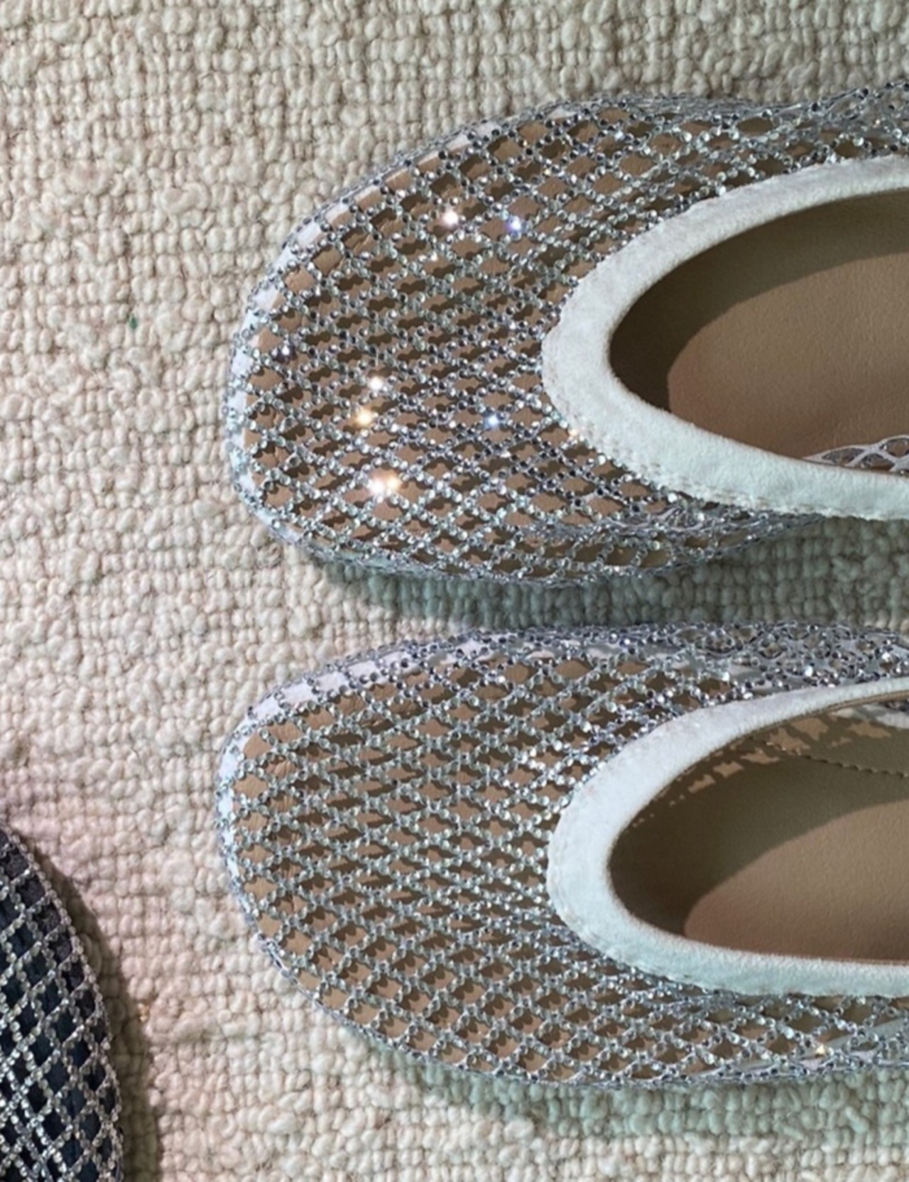 【新作5％OFF・3日間】Beaded -Mesh Flat Shoes_3colors