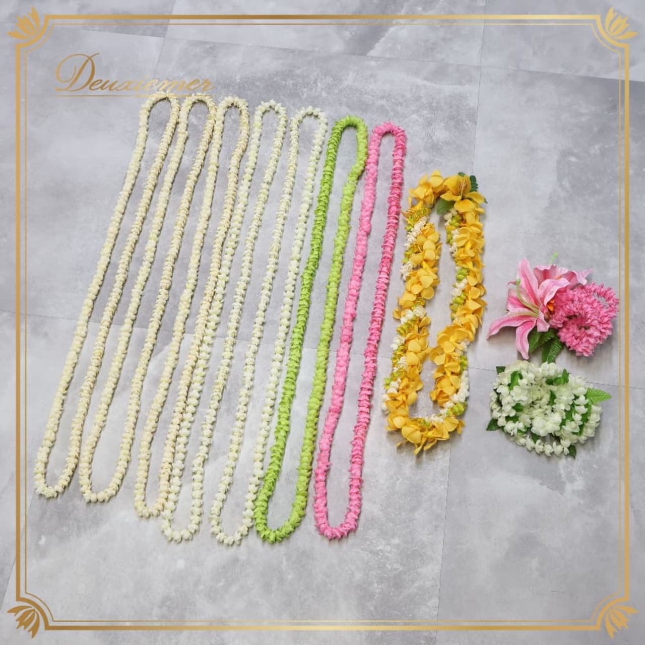 フラダンス 小物 まとめ売り 全10点 セット ピカケ ピカケレイ レイ 白 緑 ヘアクリップ ヘアアクセサリー フラ ダンス タヒチアン ダンス イベント ステージ ネックレス ホワイト系 ピンク系 イエロー系 グリーン系