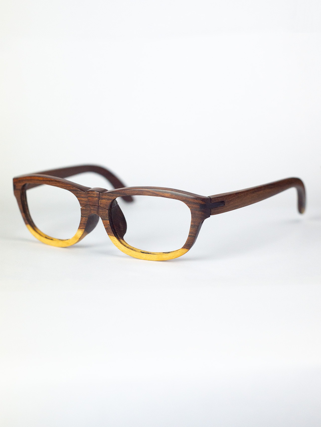 木彫りメガネ-スクエア-