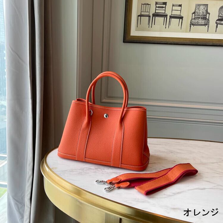 ガーデンパーティ風レザー トートバッグ