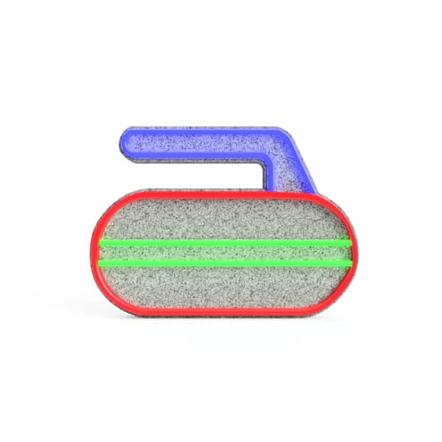 ネオン LED カーリングロック | Wood Blue（ウッドブルー