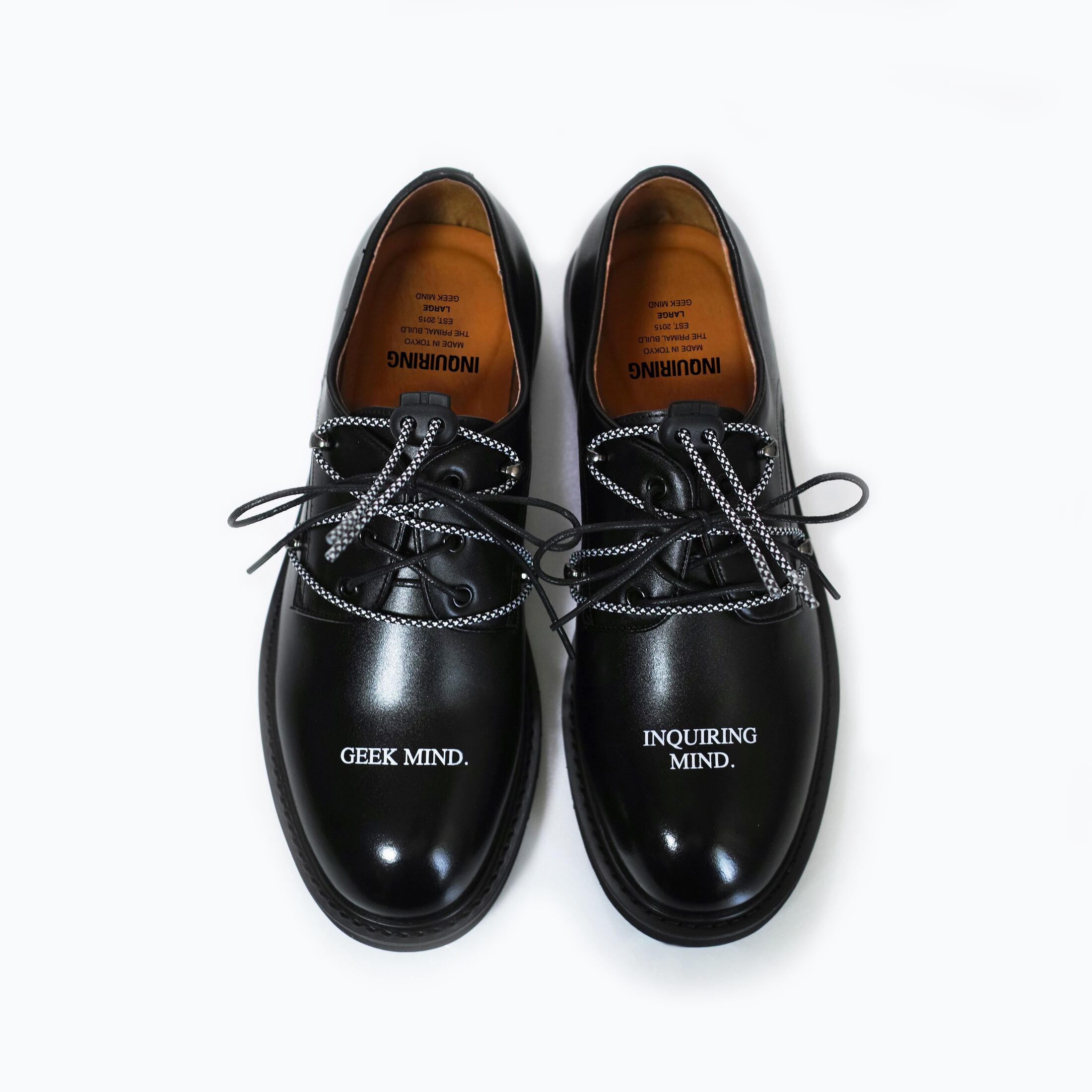 "TREKKING and DRESS" CUSTOM LEATHER SHOES BLACK