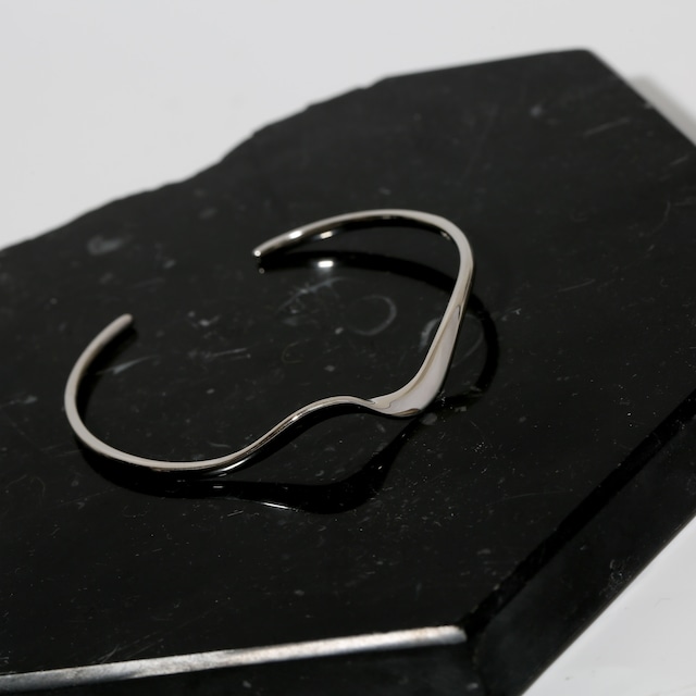 s925 Wave Bangle