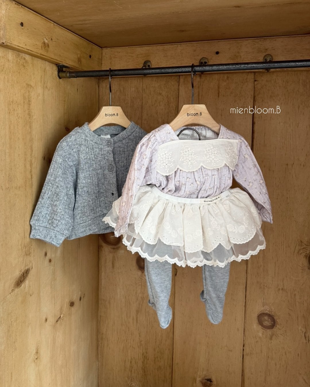 送料無料【予約】/ baby スカラップレーススカート / mienbloom