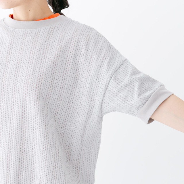 プリット prit ボックスメッシュ クルーネック2wayカーディガン(P92423)全3色