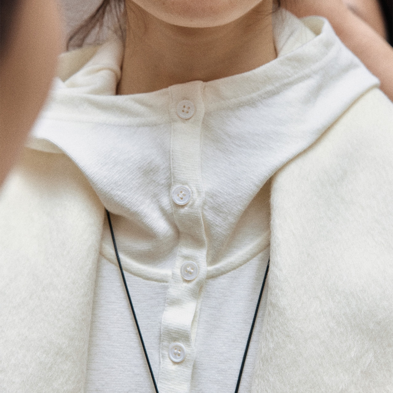 High Neck Long Sleeve Top 【3color】 T3659