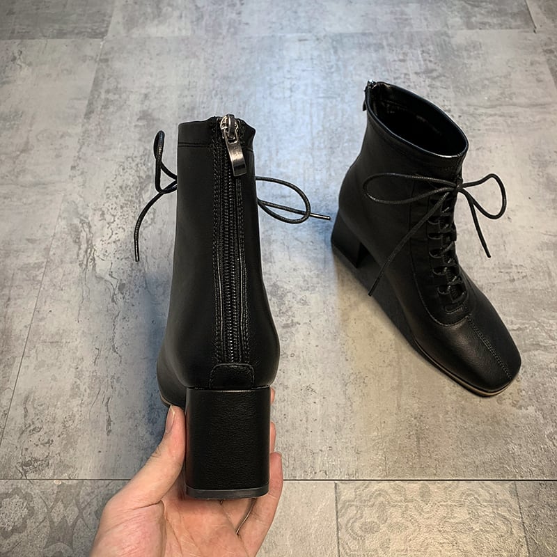 ブーツウィンタースタイルカジュアルレッド 靴 シューズ 冬物 スクウェア フェイクシューズ74481217686