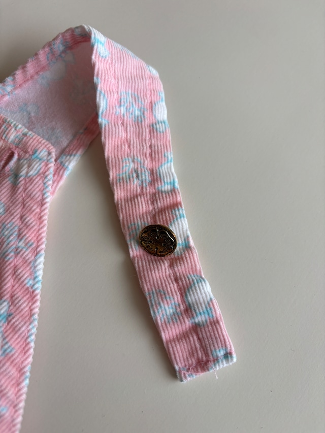 【6-9m・vintage】USA製 OshKosh 足つきオーバーオール