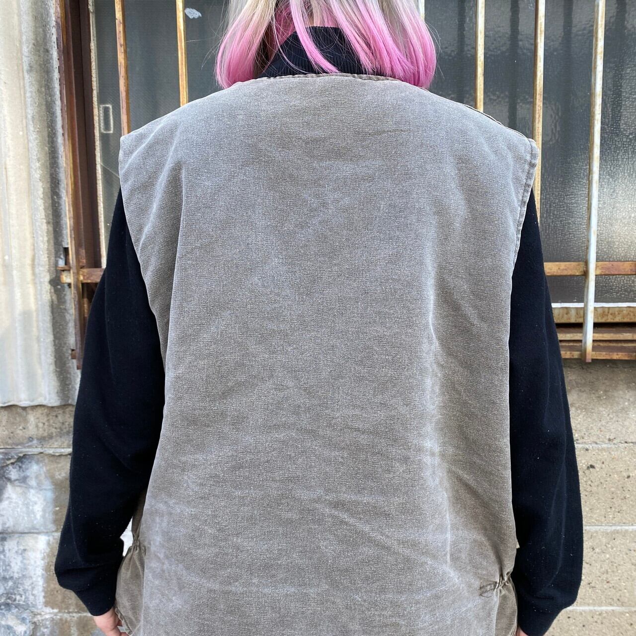 Carhartt カーハート ダック地 ベスト キルティングライナー メンズL