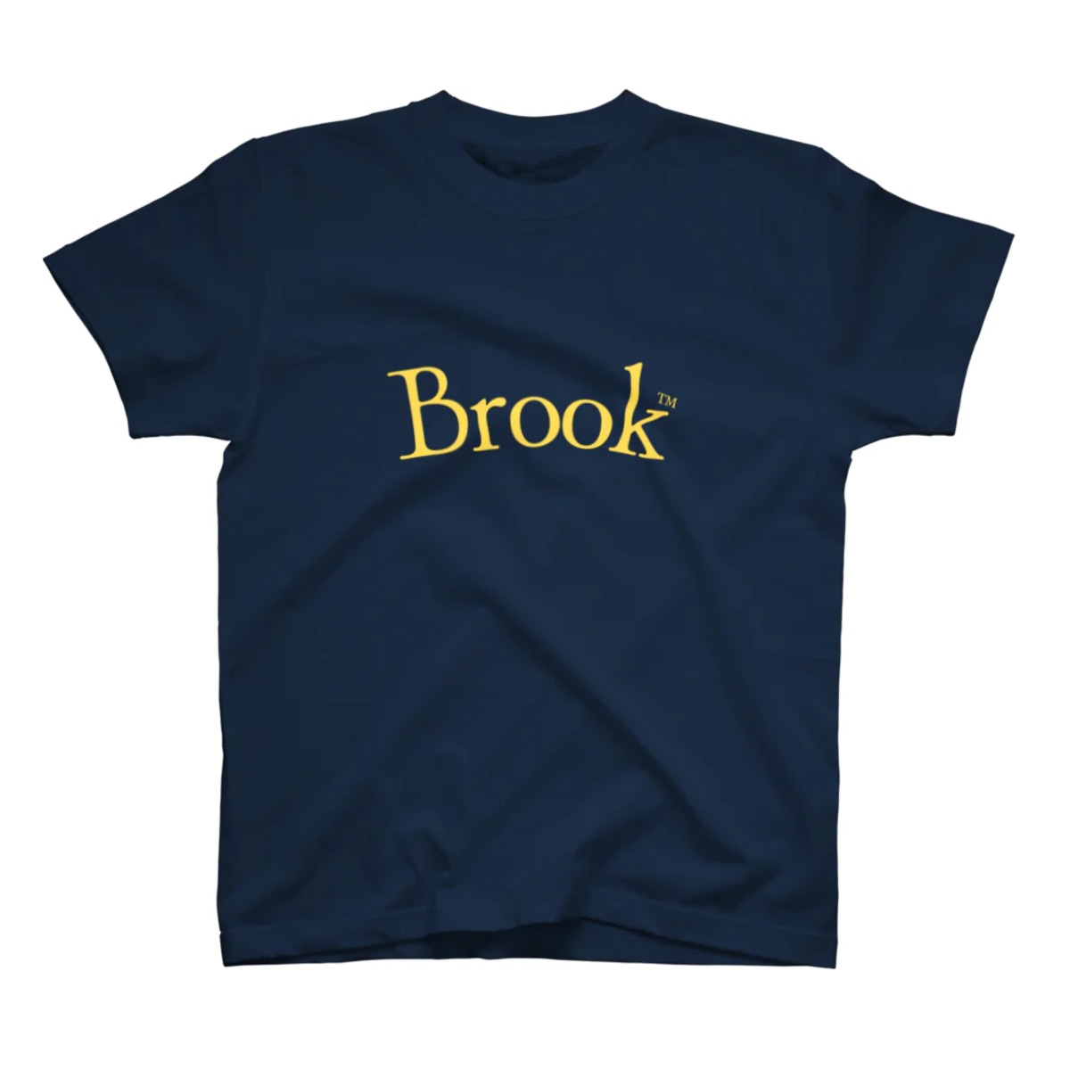 Navy)Brook Logo Yellow S/S Tee | Brook-Japan