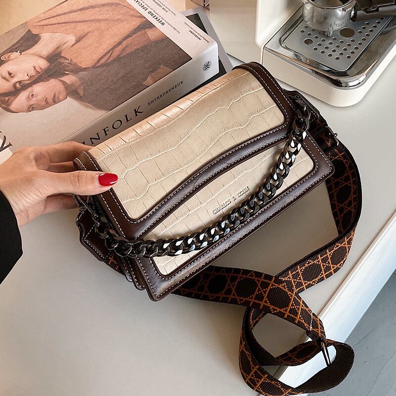 スタンダードスタイルレッド レトロ スクウェア メッセンジャーバッグ 手作りハンドバック40447838661